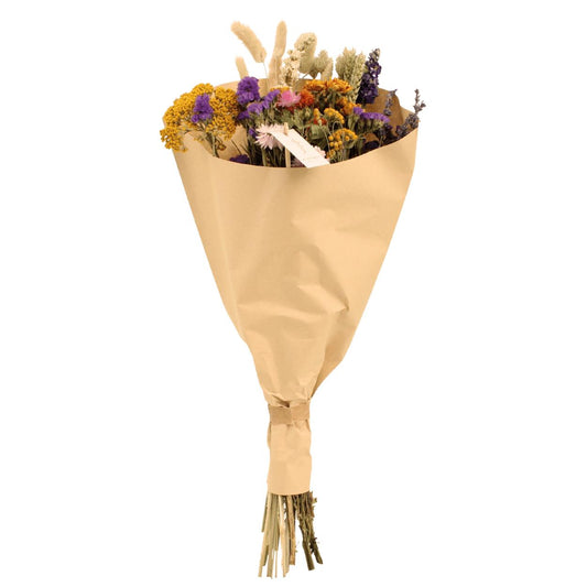 DROOGBLOEMEN FIELD BOUQUET MULTI - ROND 25CM - HOOGTE 60CM